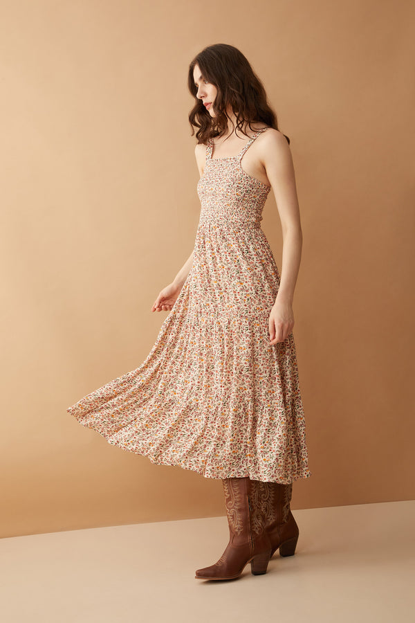 Bohera Juleebee Smocking Dress in White - Myra USA