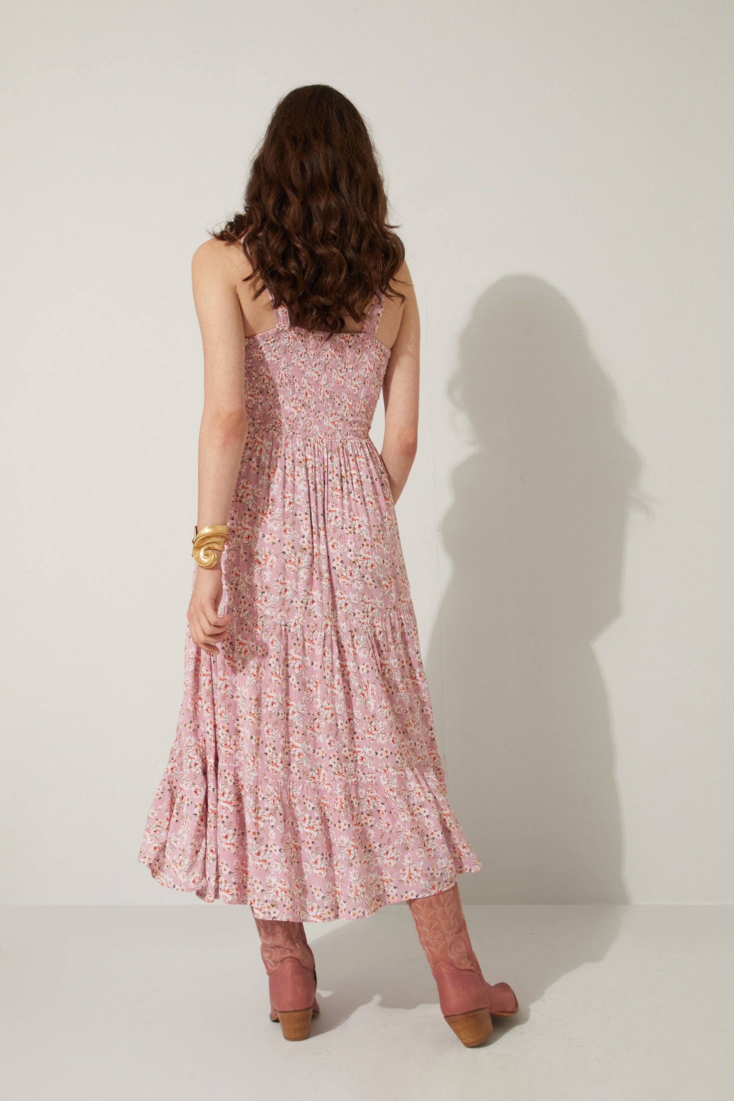 Bohera Juleebee Smocking Dress in Pink - Myra USA