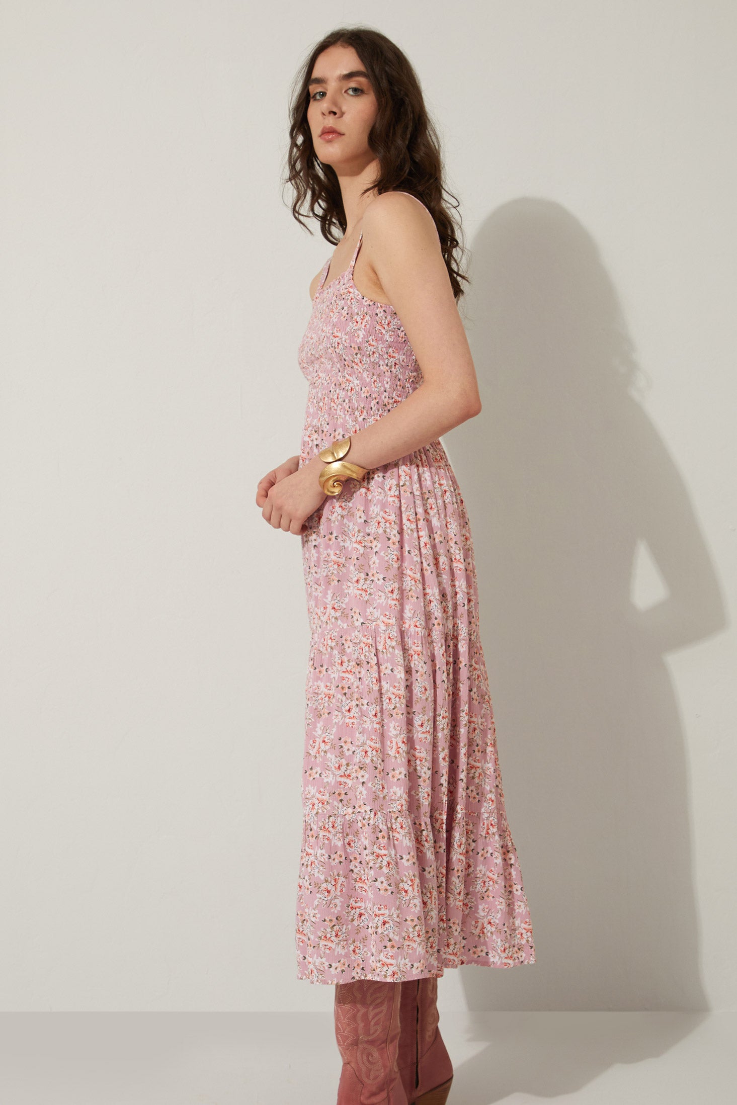 Bohera Juleebee Smocking Dress in Pink - Myra USA