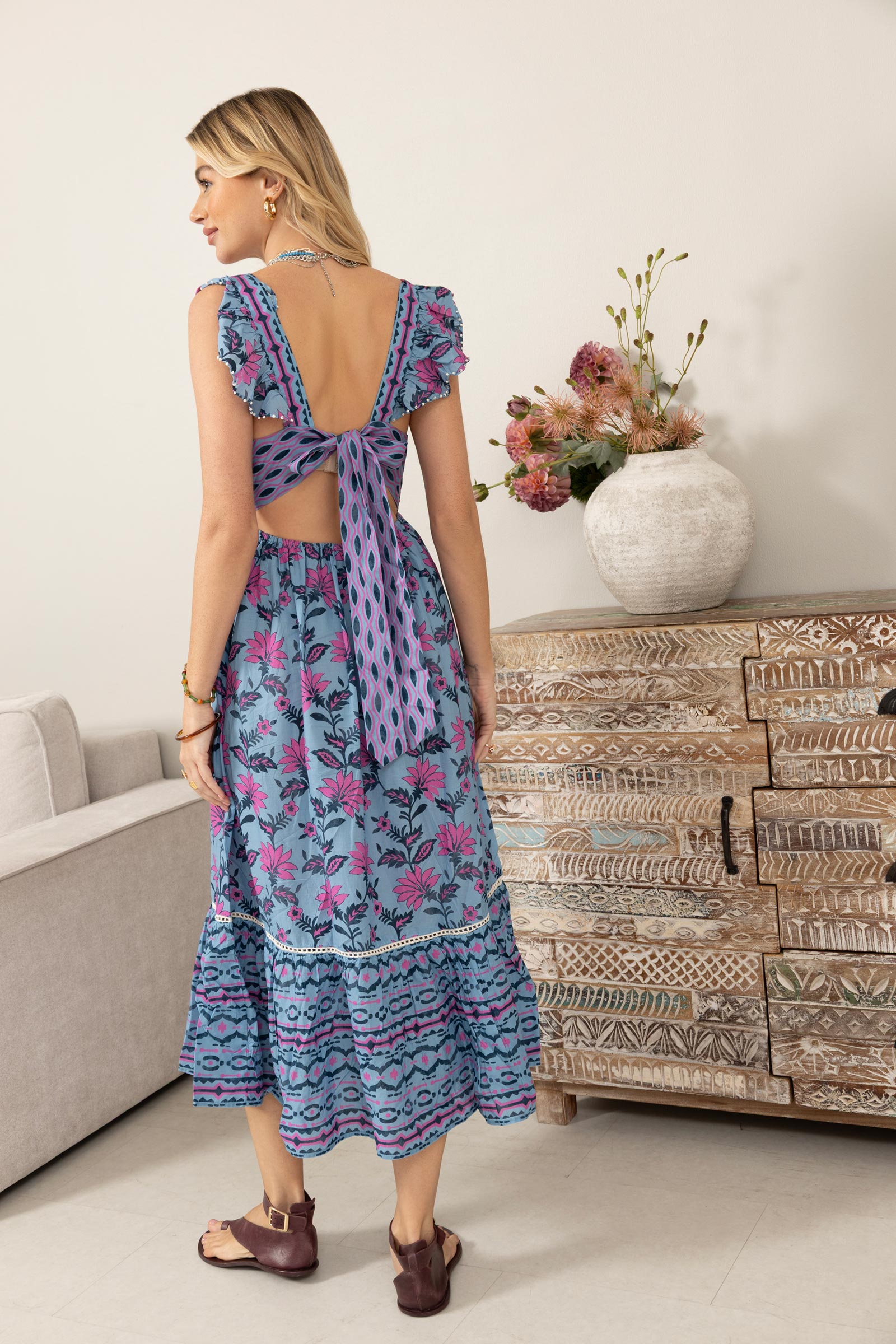 Bohera Rachel DeAnne Tie-Back Dress