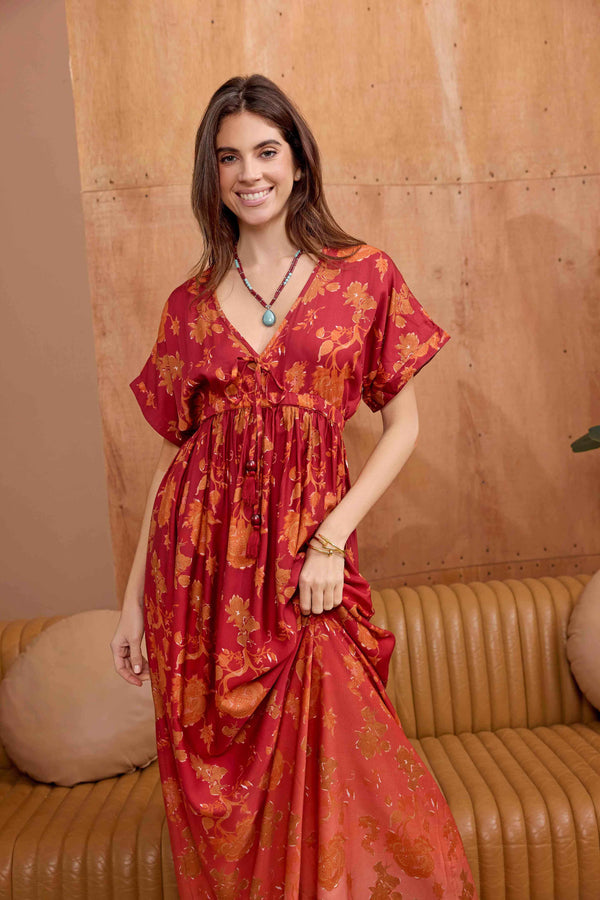 Bohera  Krystal Dee Maxi Print Dress - Myra USA