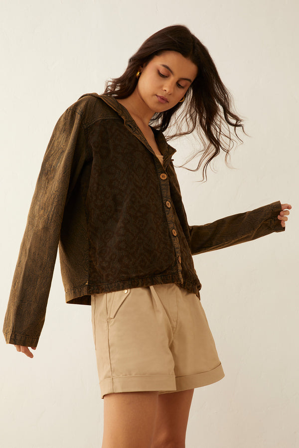 Deena Watson Hooded Patchwork Jacket - Myra USA