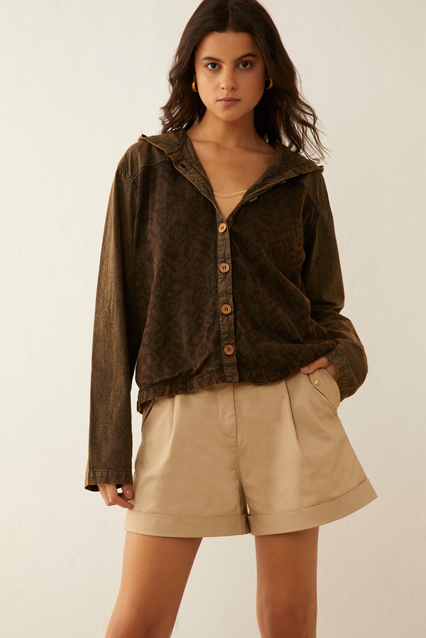 Deena Watson Hooded Patchwork Jacket - Myra USA