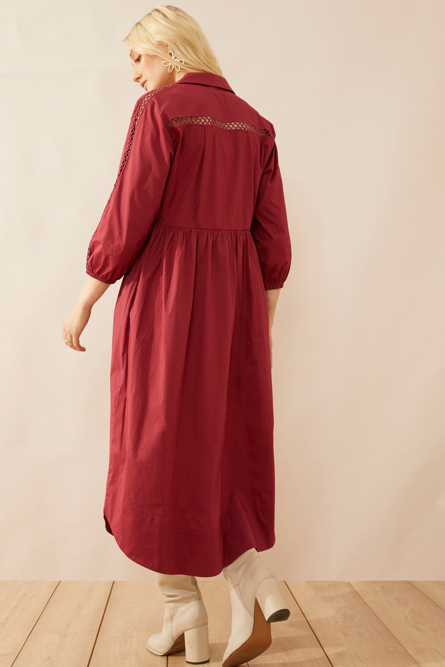 Ninika Drop Waist Dress -(SMALL) - Myra USA