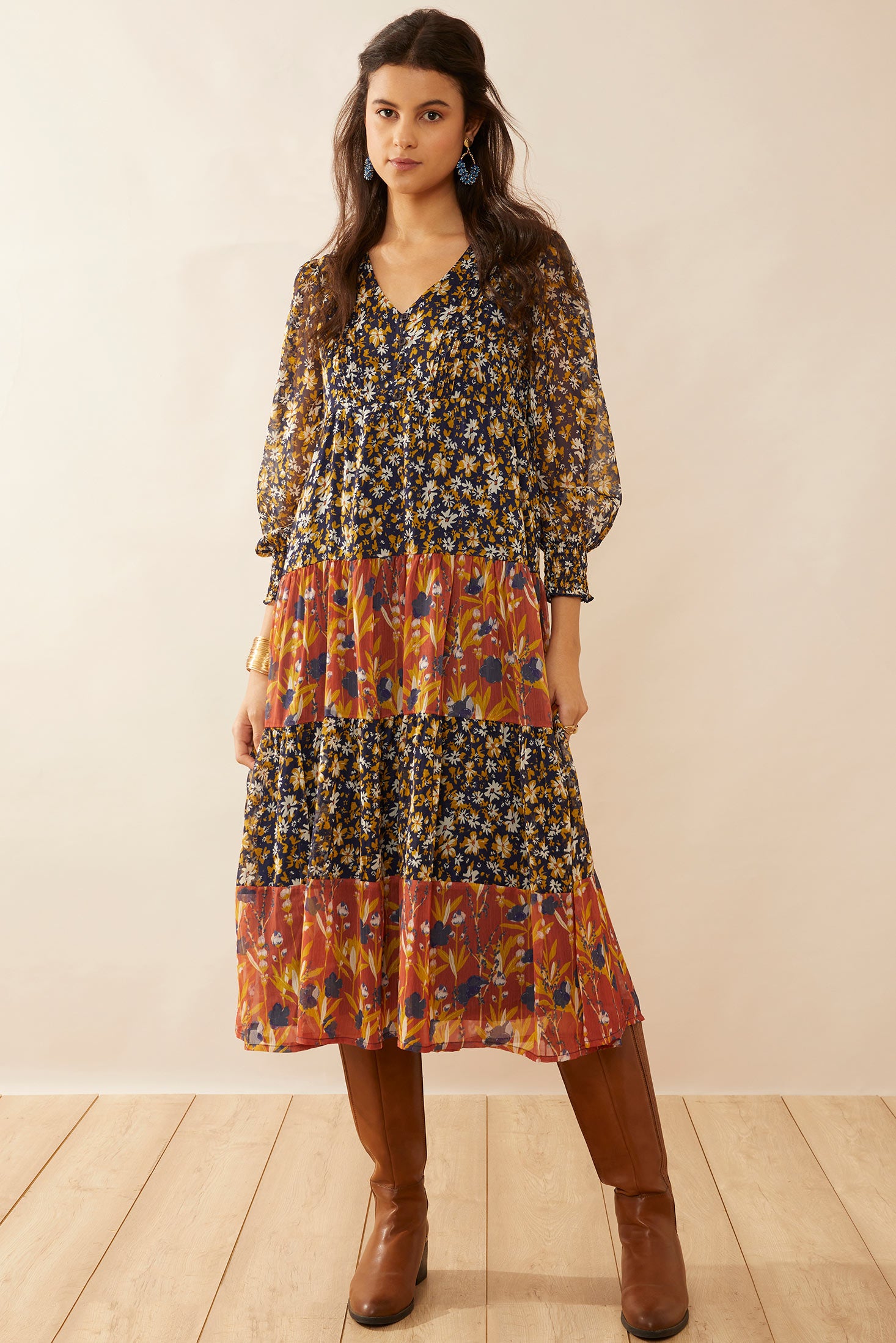 Hannah Lodene Drop Empire Dress - Myra USA