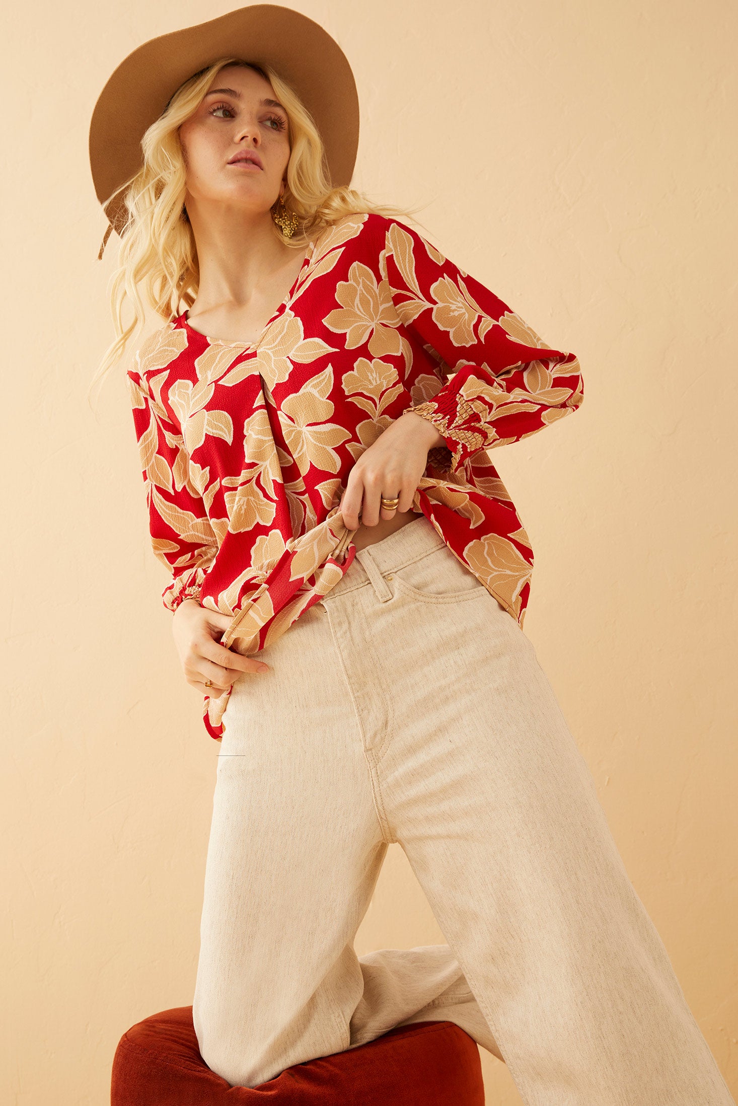 Aurelia V-Neck Top - Myra USA