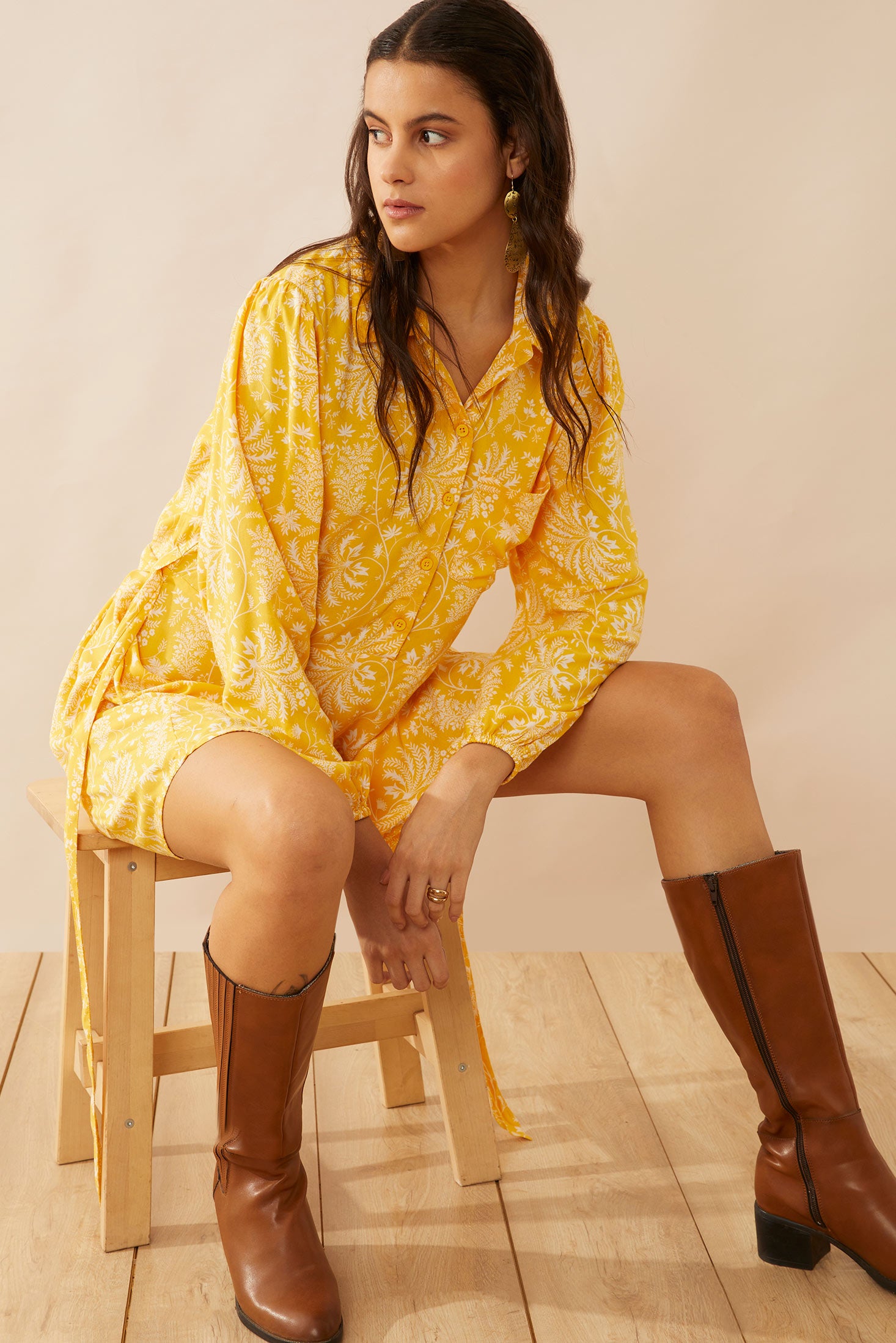 Resplendent Shirt Dress - Myra USA