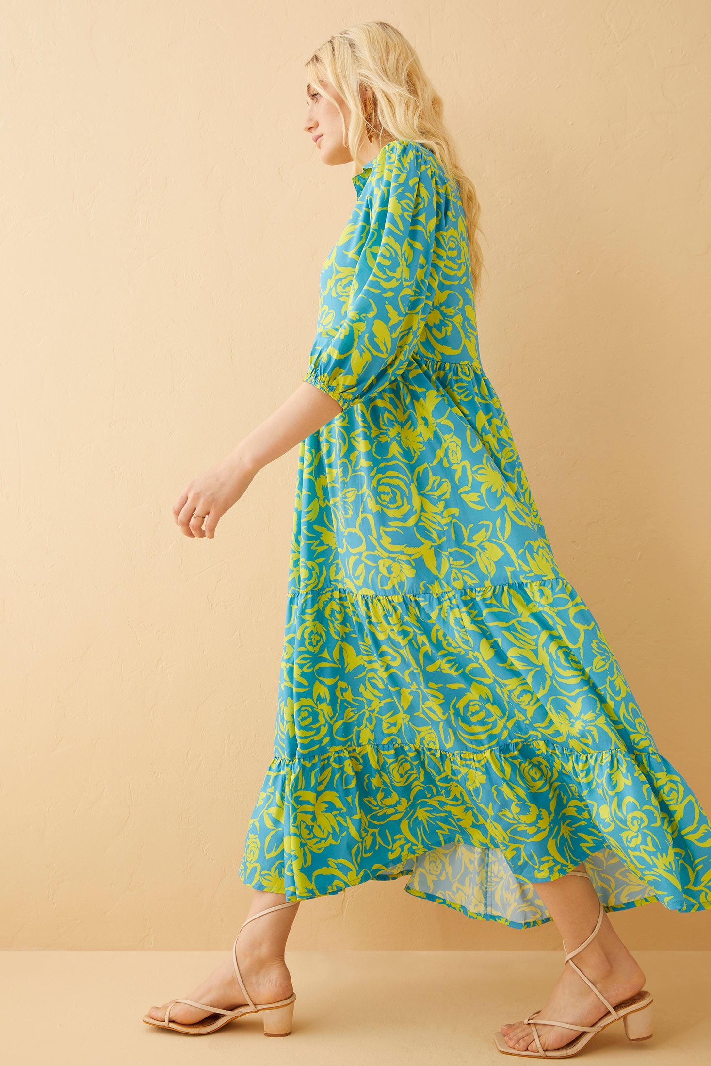 Minerva Floral Drop Waist Dress - Myra USA