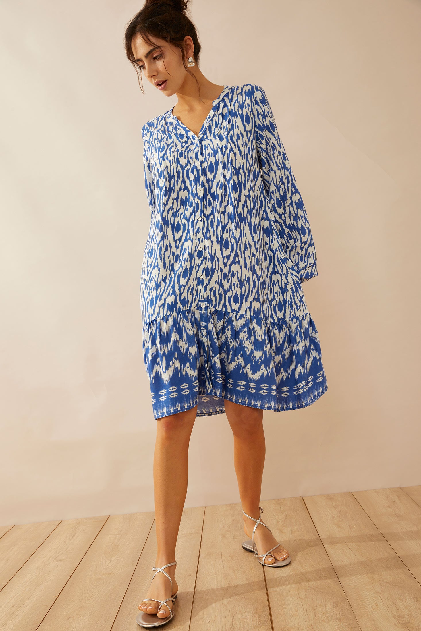Padma V-Neck Flow Dress - Myra USA