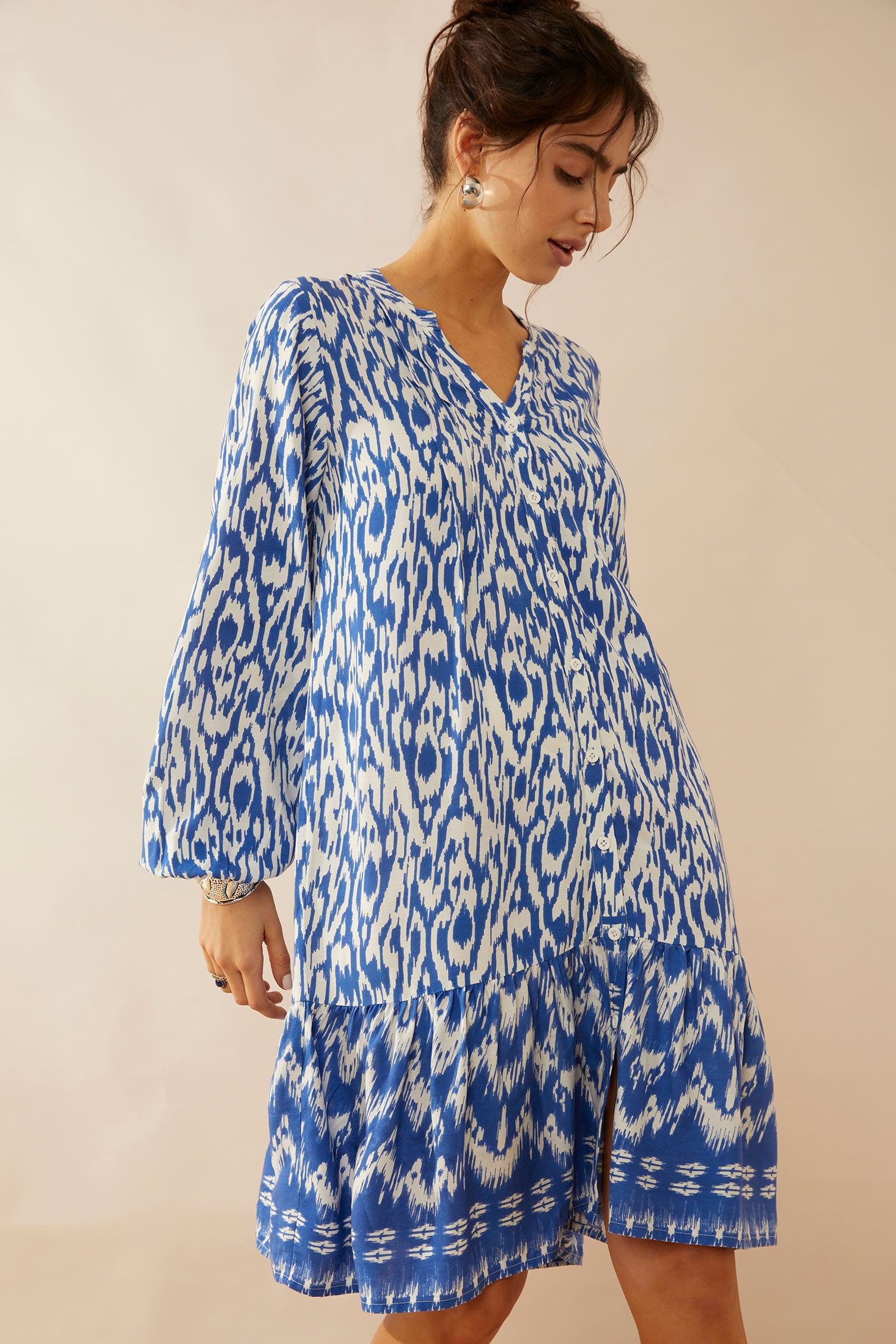 Padma V-Neck Flow Dress - Myra USA