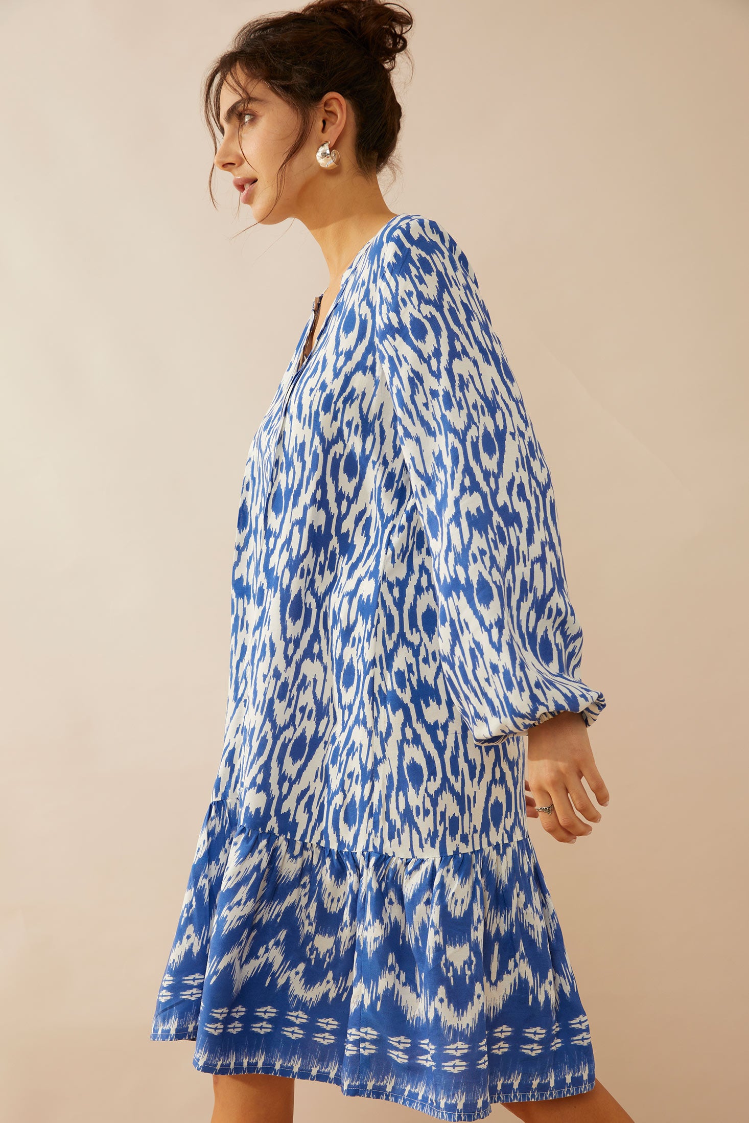 Padma V-Neck Flow Dress - Myra USA