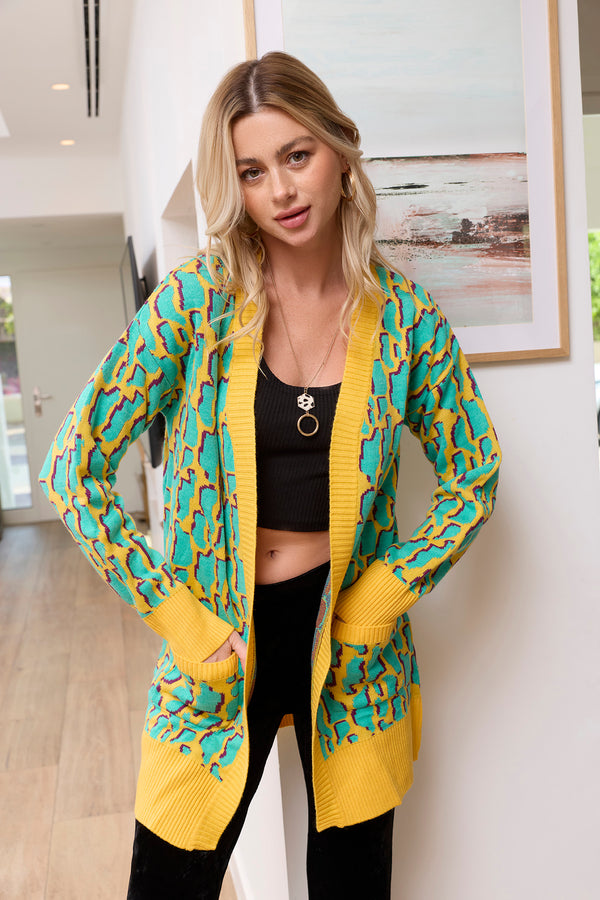 Alexa Tri-Tone Cardigan - Myra USA
