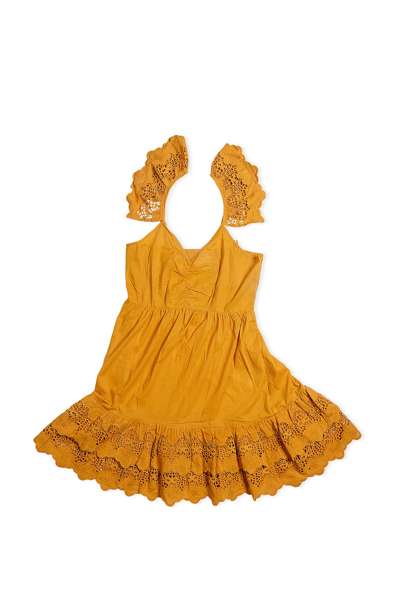 Goldie's Joy Dress In Mustard