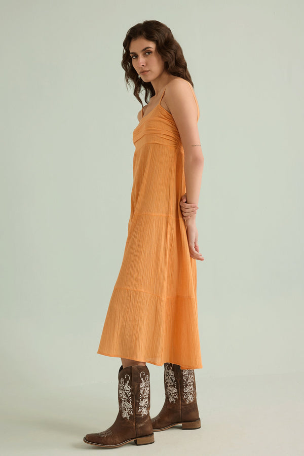 Olivia's Dream Dress In Orange - Myra USA