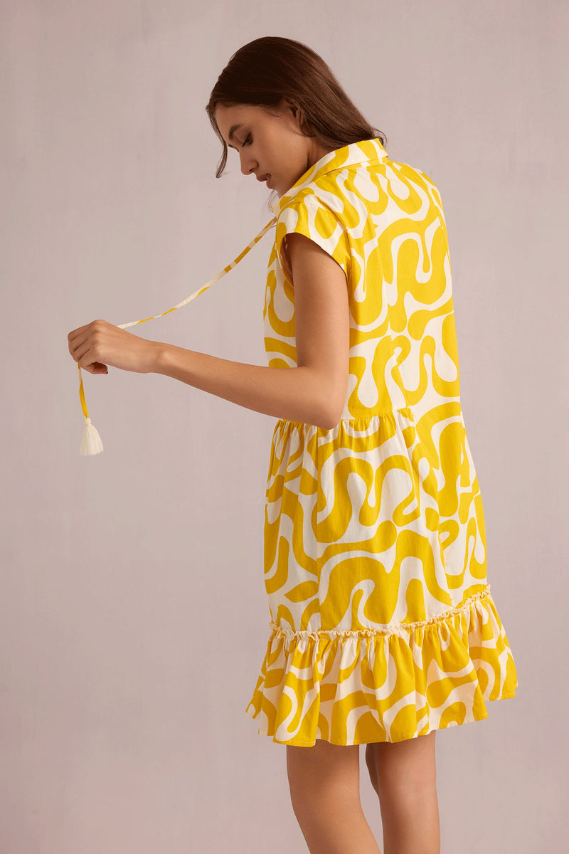 Sophia on Safari Dress In Yellow