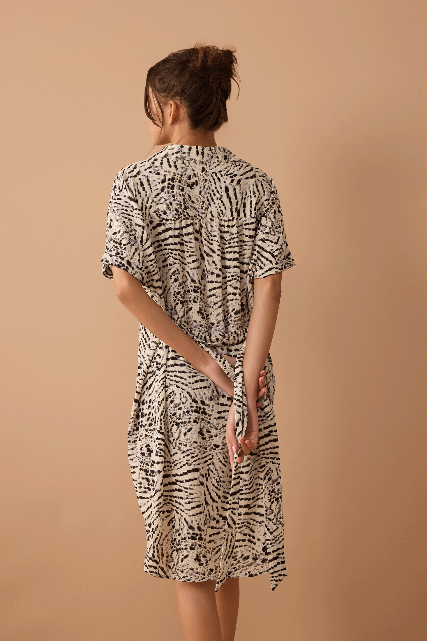 Lauren Shirt Dress in Off White