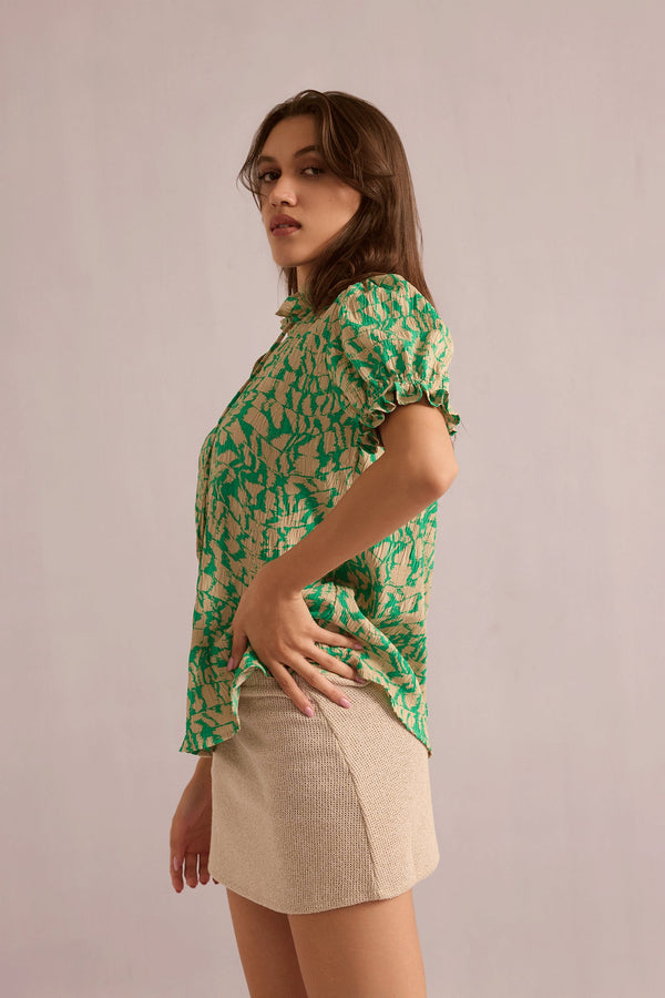 Kaylee's April Top In Green - Myra USA