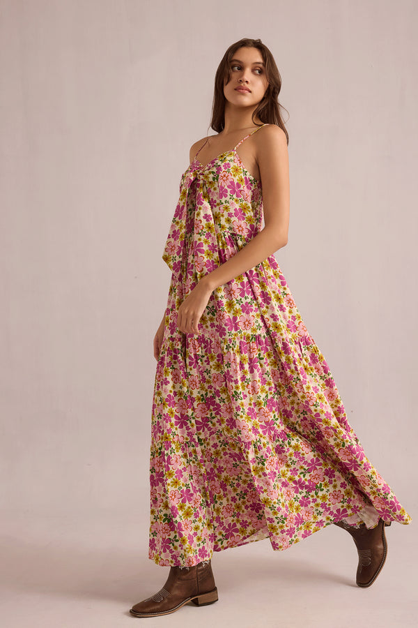 Jocelyn Joy Floral Dress In Pink