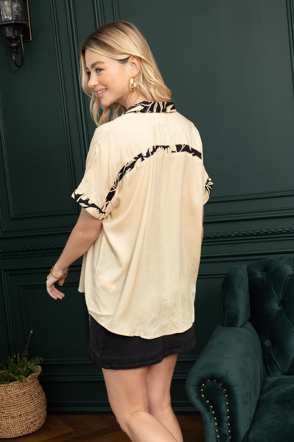 Amber's Place Shirt  In Beige - Myra USA