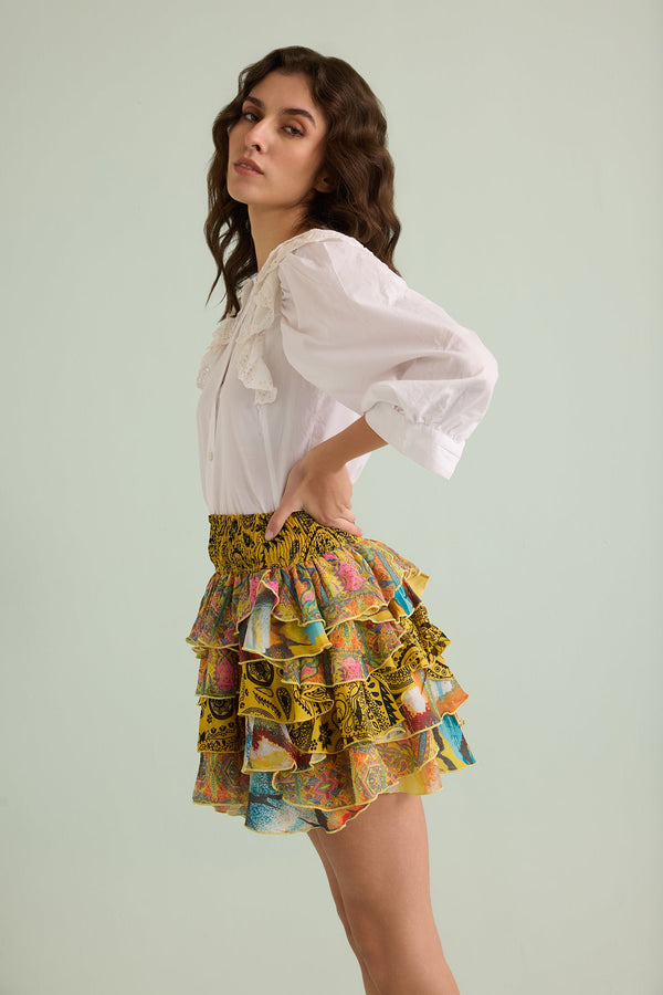 Maven Molly Skirt In Multicolor - Myra USA