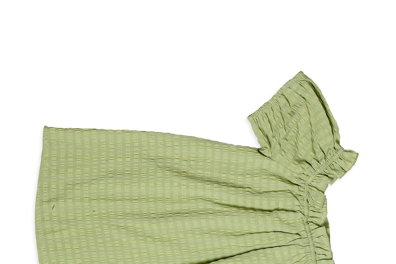 Catherine Drop Shoulder Top In Green