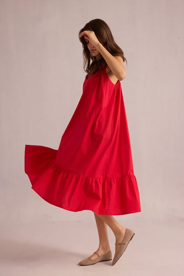 Glowing Diana Sundress In Red - Myra USA