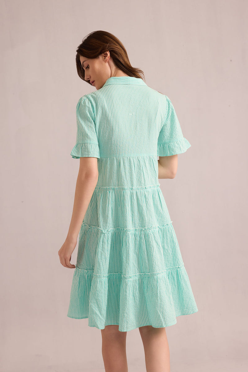 Aubrey's Gentle Morning Dress In Sky Blue