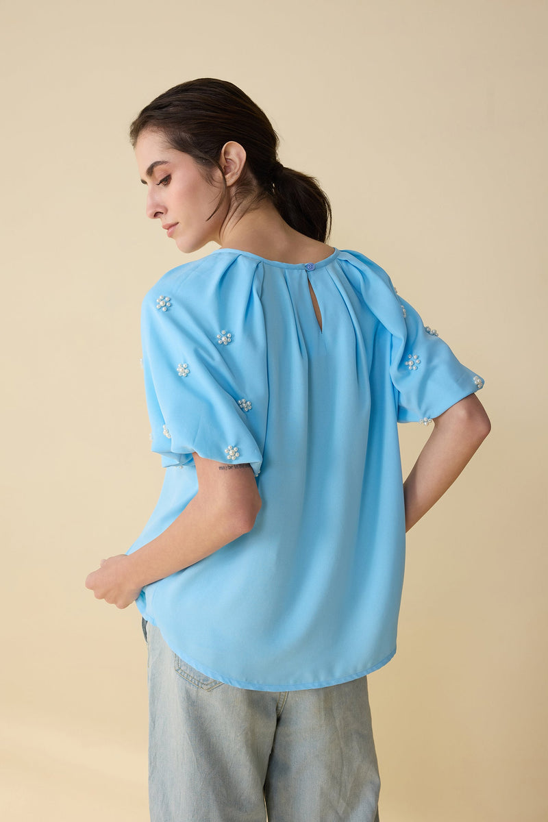 Poloma Kai Flow Top In Blue