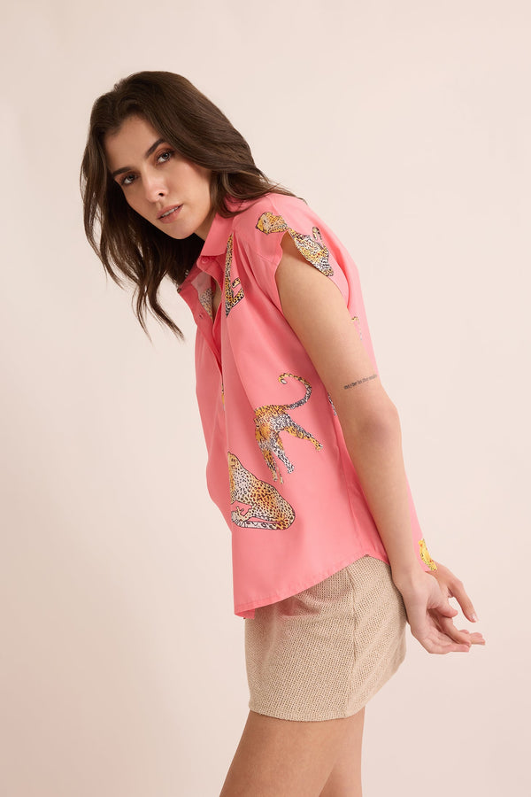 Howdy Daisy Shirt In Light Pink - Myra USA