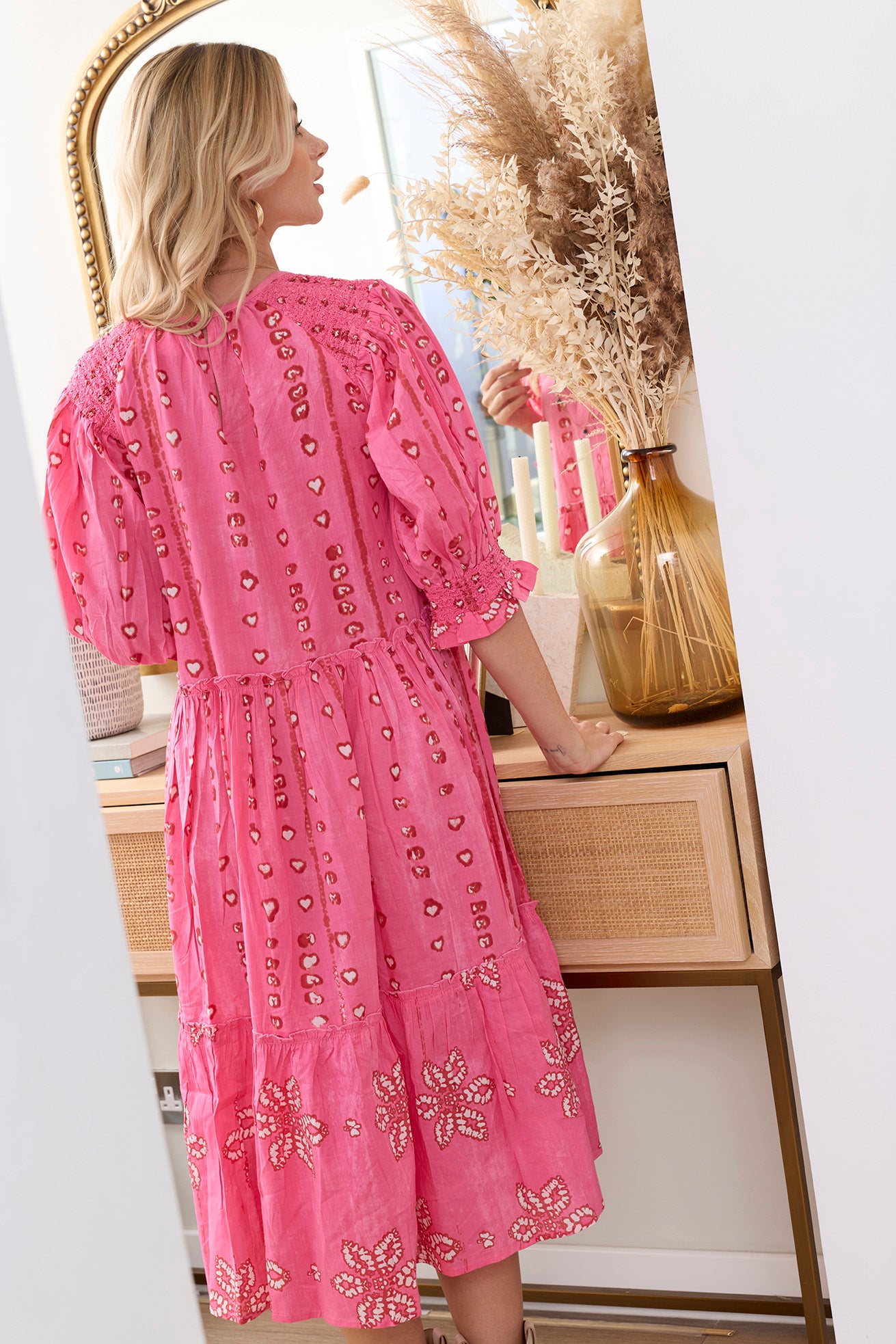 Gypsy Heart Dress in Poppy Red - Myra USA