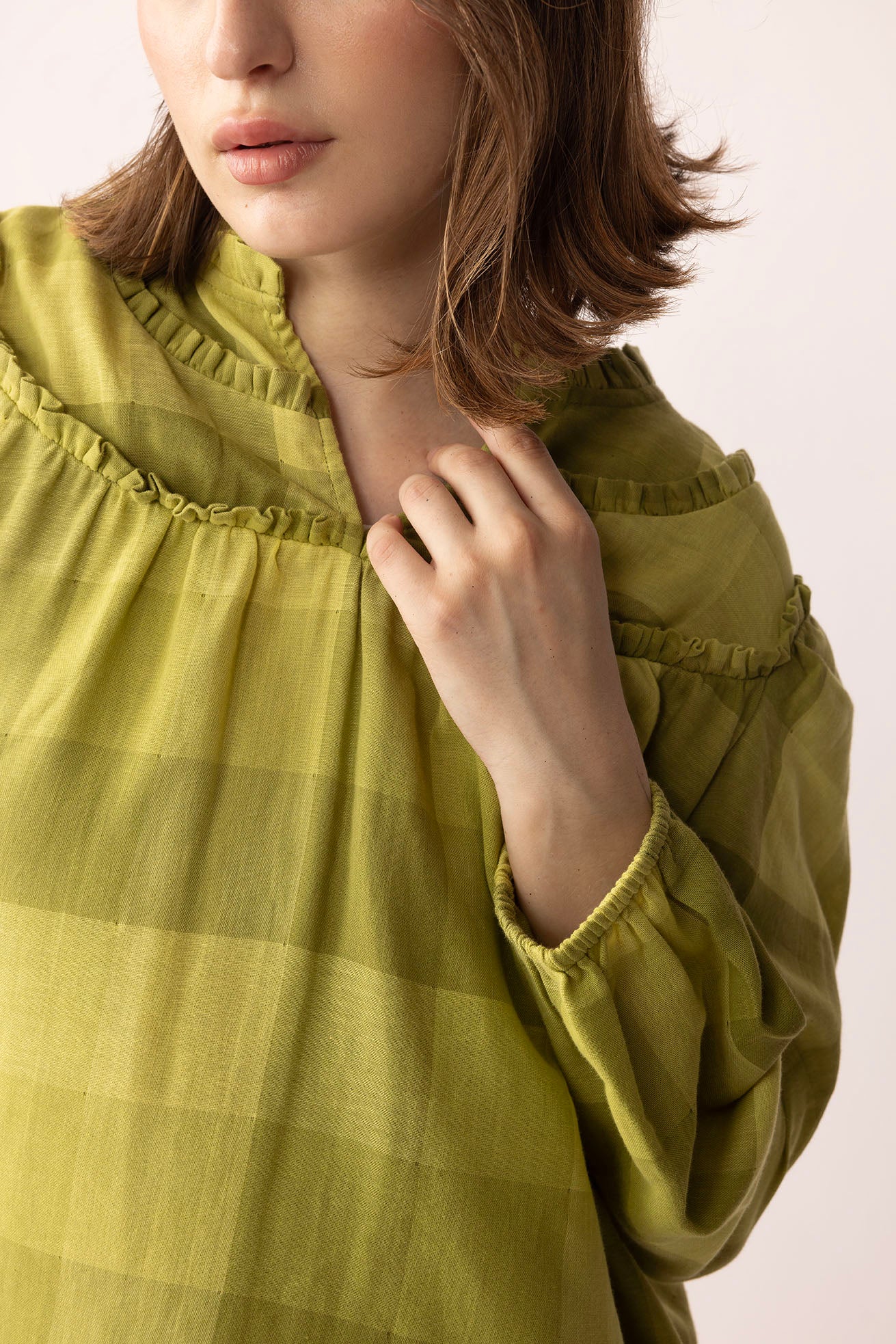 Sweet Auburn Dye Top in Green
