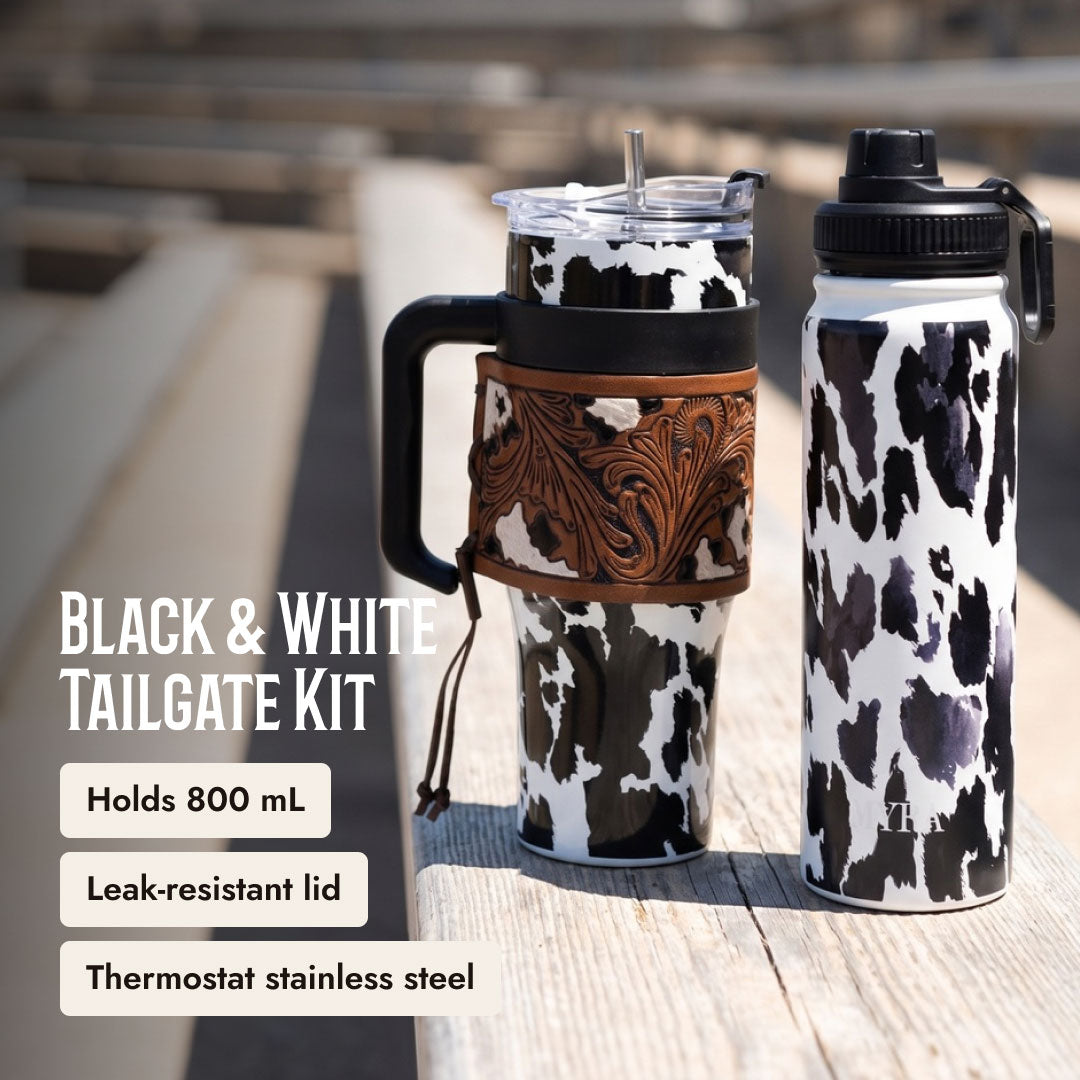 Black & White Tailgate Four-Piece - Lifestyle