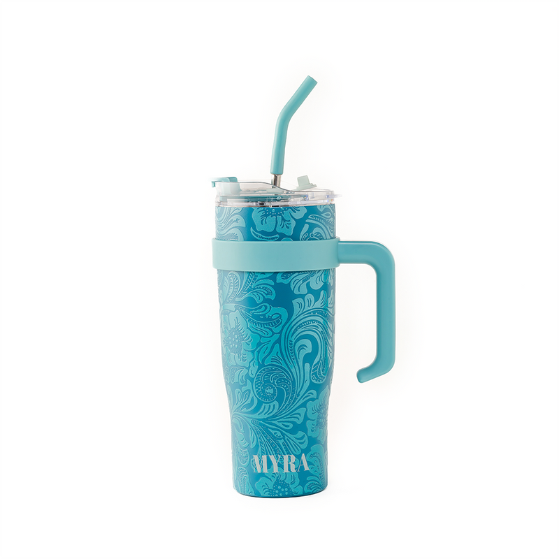 Wide Wyoming Tumbler In Blue