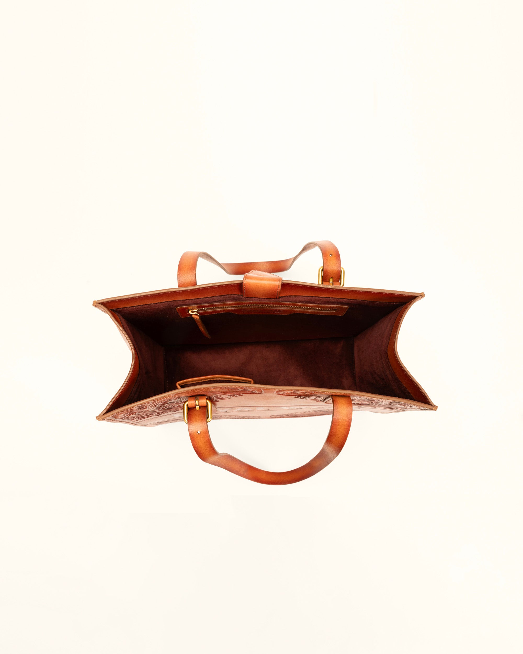 Loyal West Mivva Handtooled Medium Bag - Soft Walnut Leather