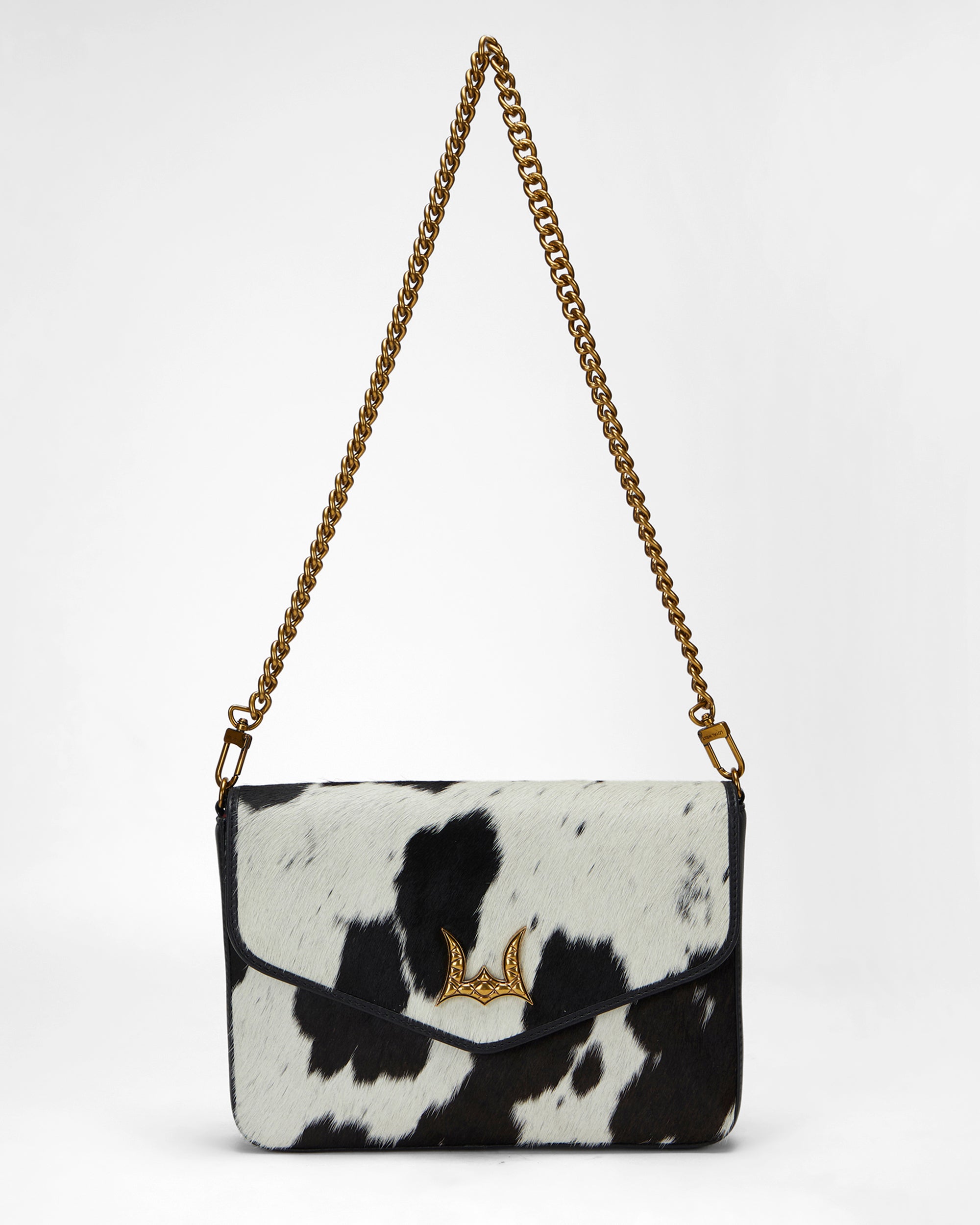 Loyal West LW ON THE GO MEDIUM CHAIN BAG IN COWHIDE AND  CALFSKIN