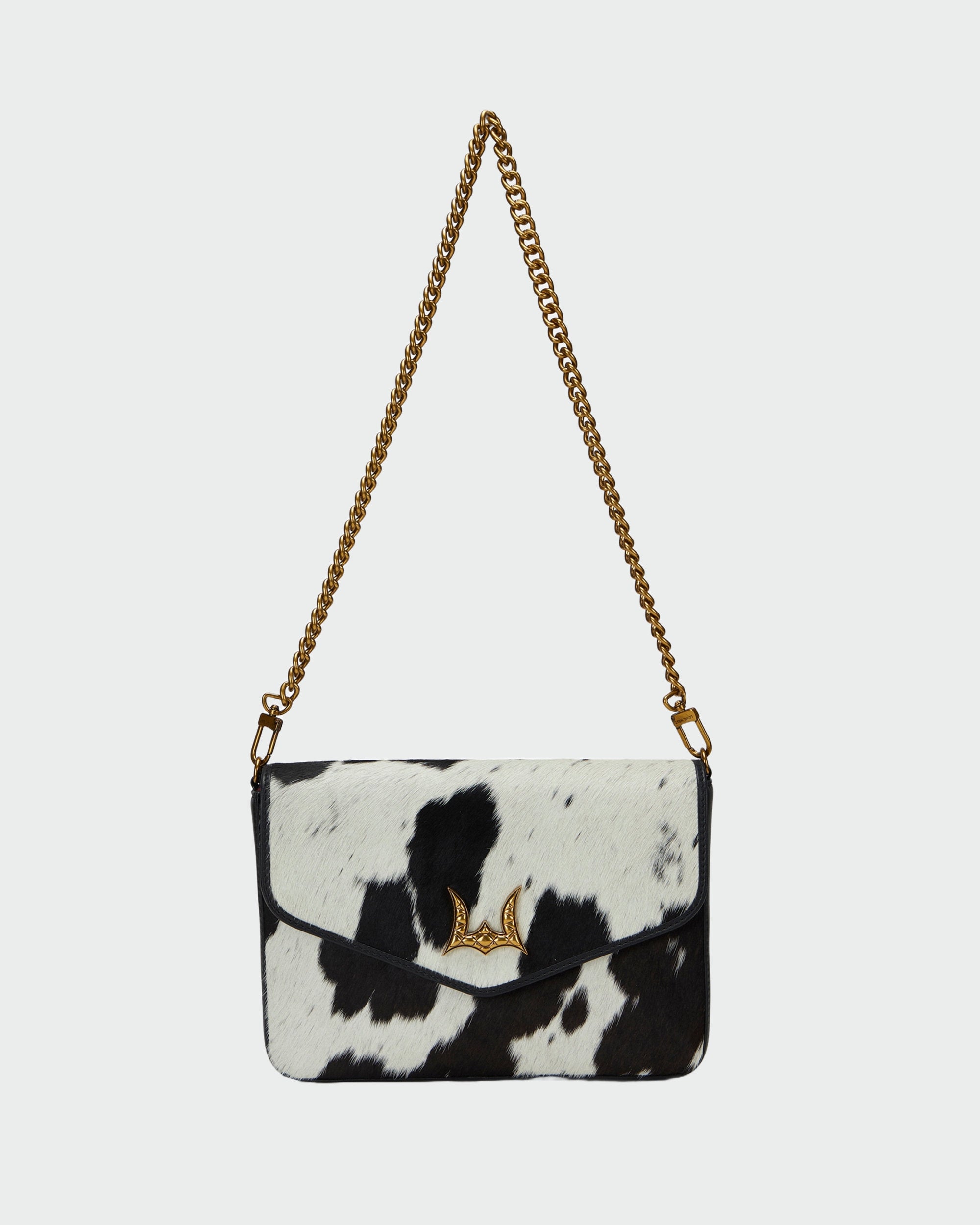 Loyal West LW ON THE GO MEDIUM CHAIN BAG IN COWHIDE AND  CALFSKIN