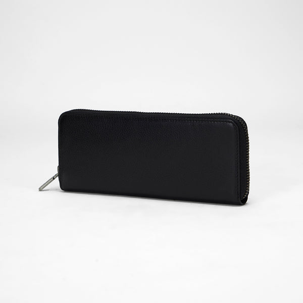 Loyal West RANCH ROAD JEWELERY CASE IN CALF LEATHER - BLACK - Myra USA