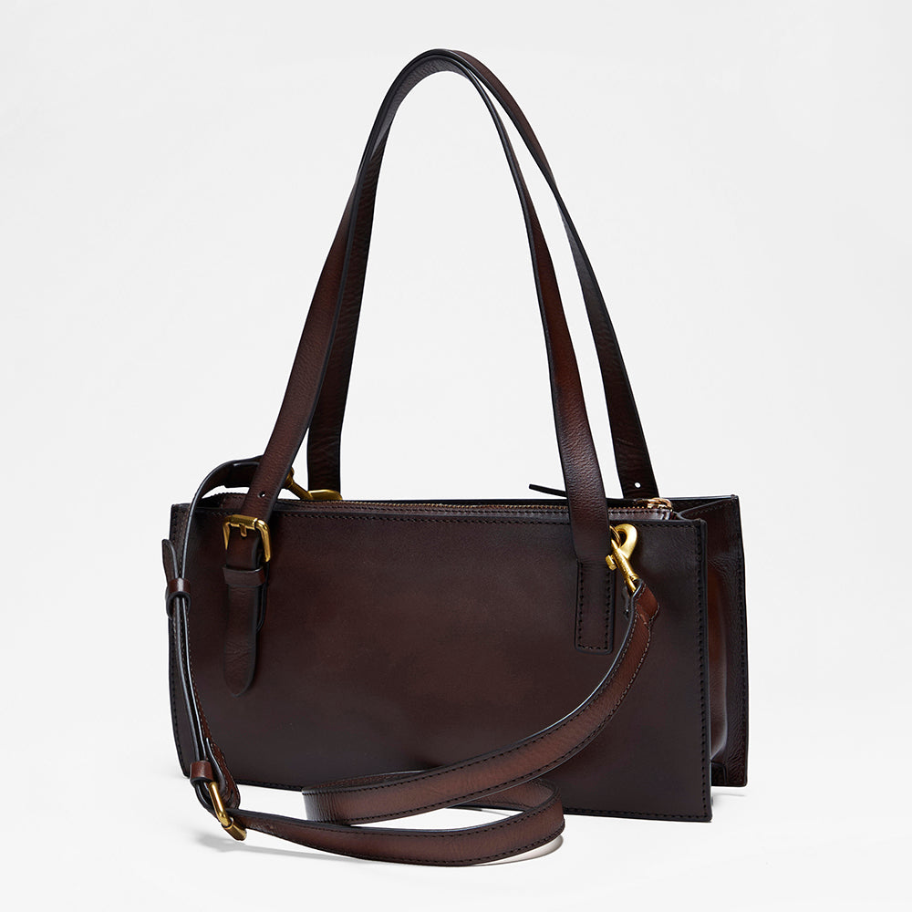 Loyal West MIVVA HANDTOOLED MINI BAG - BRUNETTE LEATHER - Myra USA