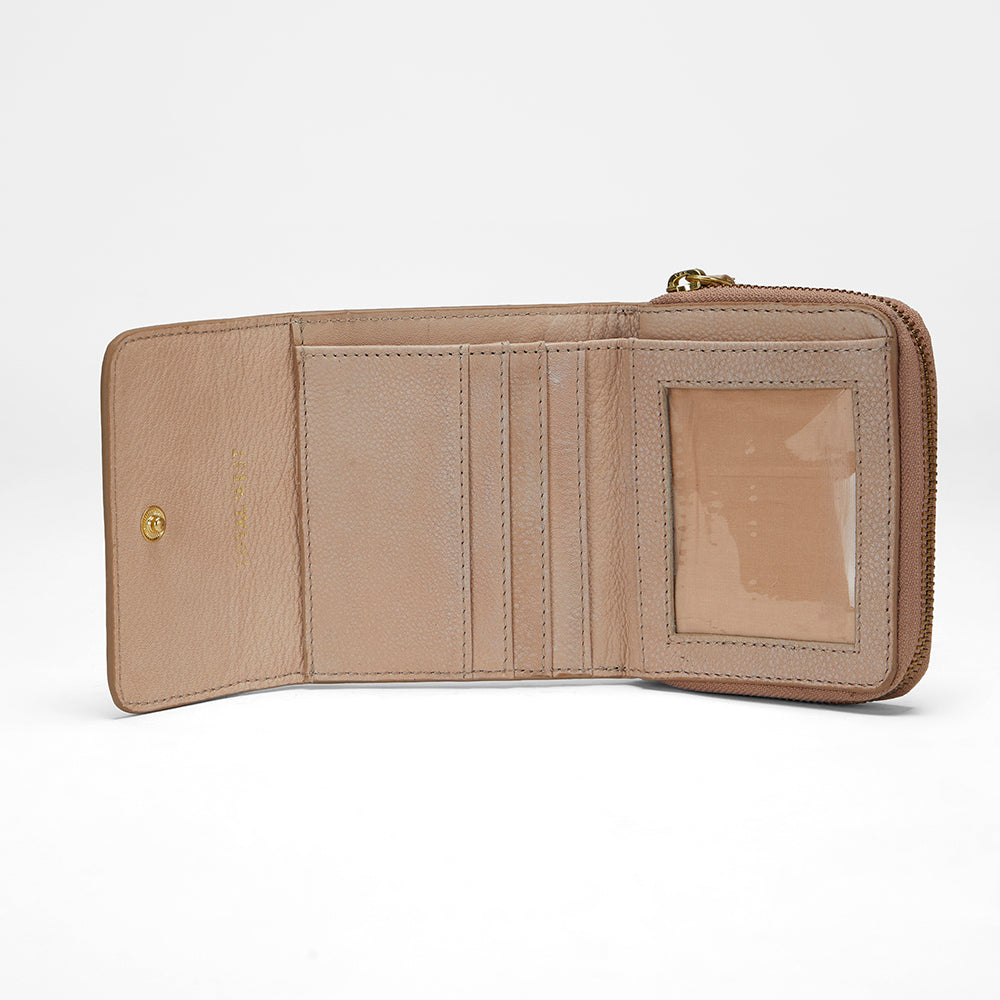 Loyal West SOPHIA CARD HOLDER IN HAND FINISHED EMBOSSED LEATHER - WHITE - Myra USA