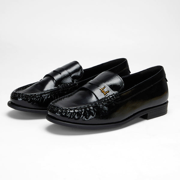 Loyal West LEATHER LOAFERS - BLACK - Myra USA