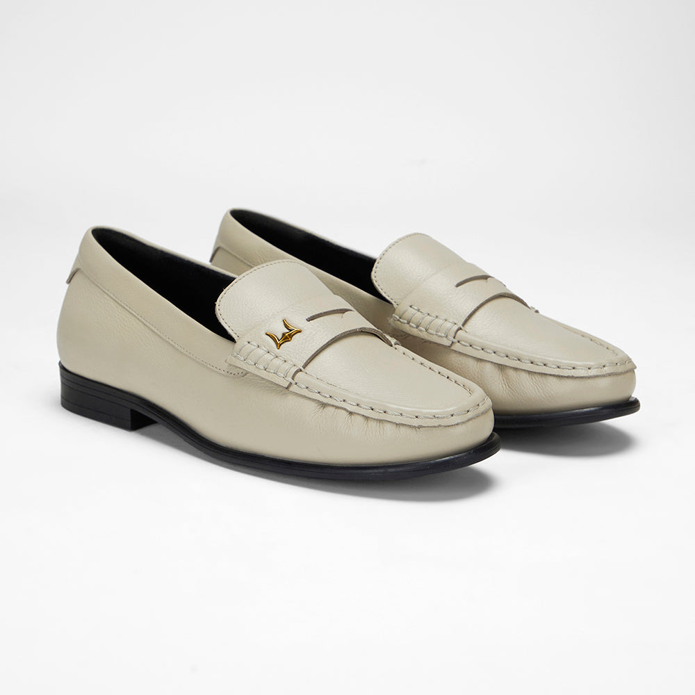 Loyal West LEATHER LOAFERS - WHITE - Myra USA