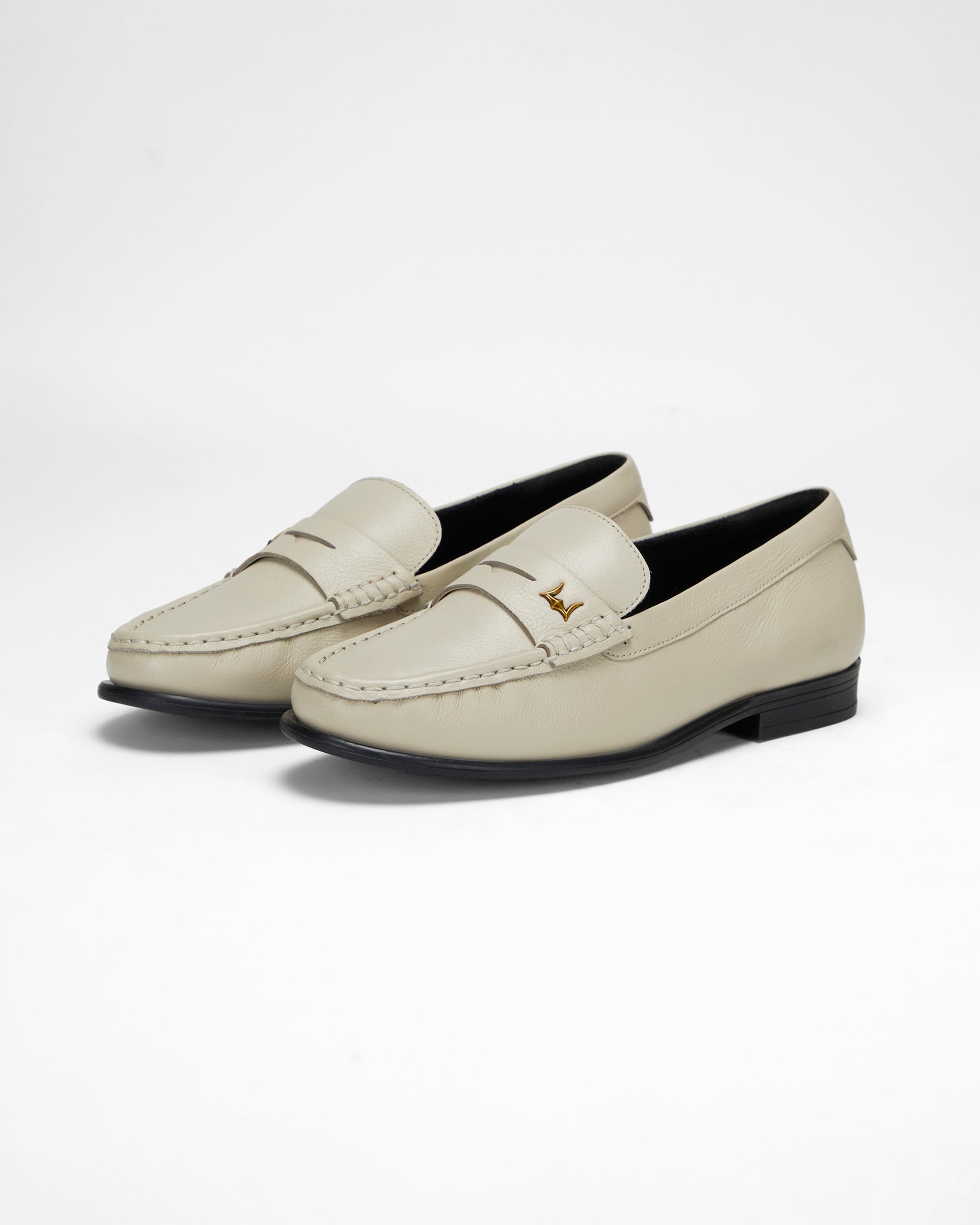 Loyal West LEATHER LOAFERS - WHITE