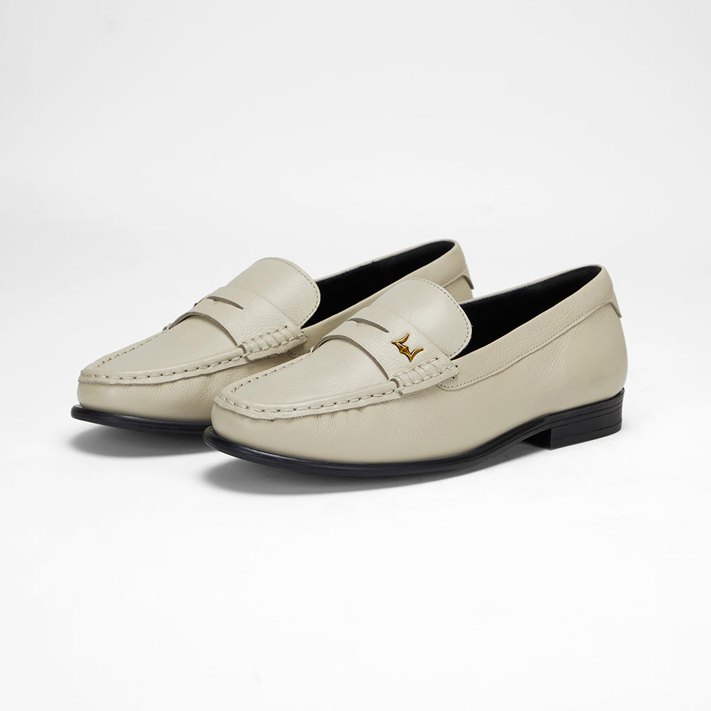 Loyal West LEATHER LOAFERS - WHITE - Myra USA