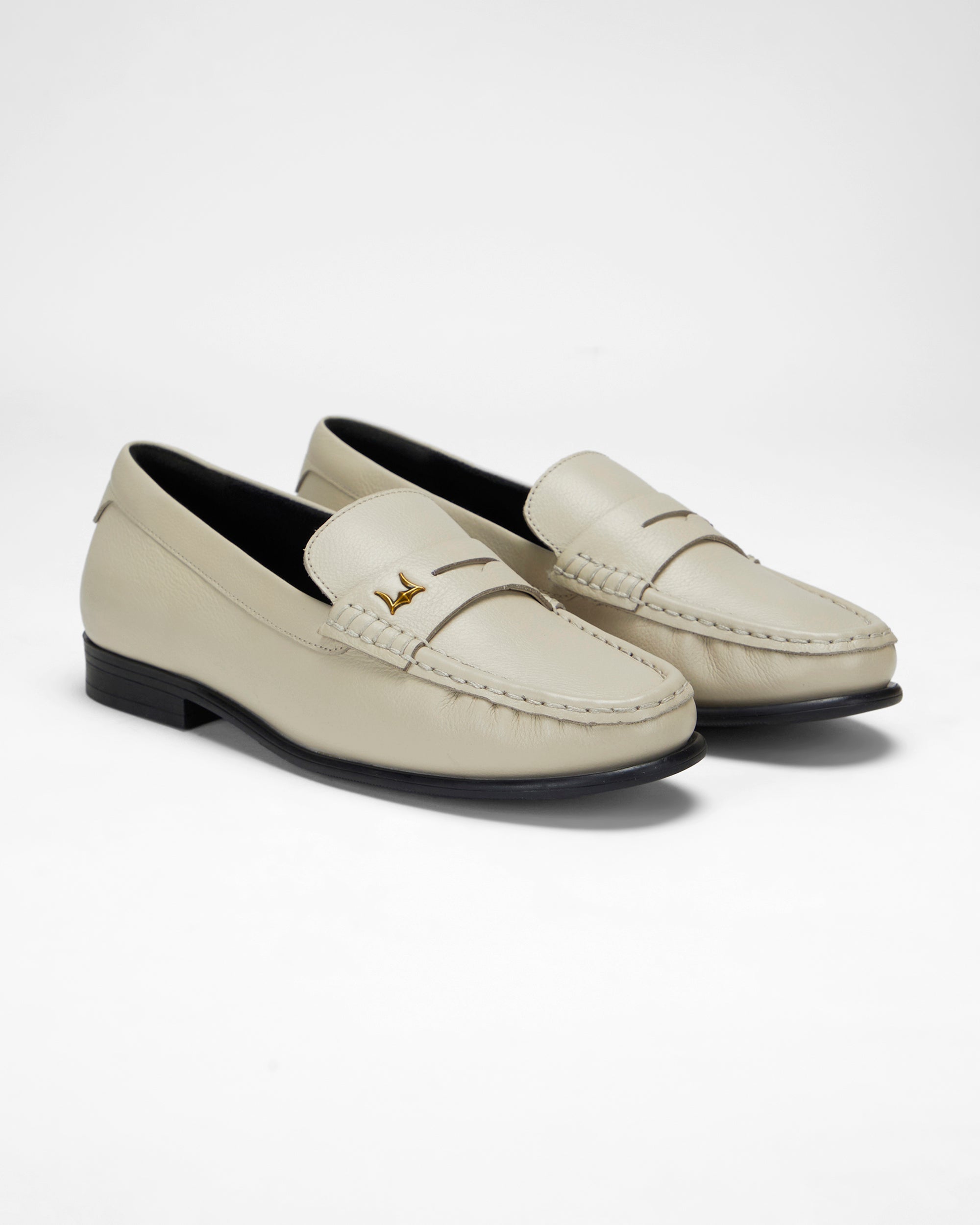 Loyal West LEATHER LOAFERS - WHITE
