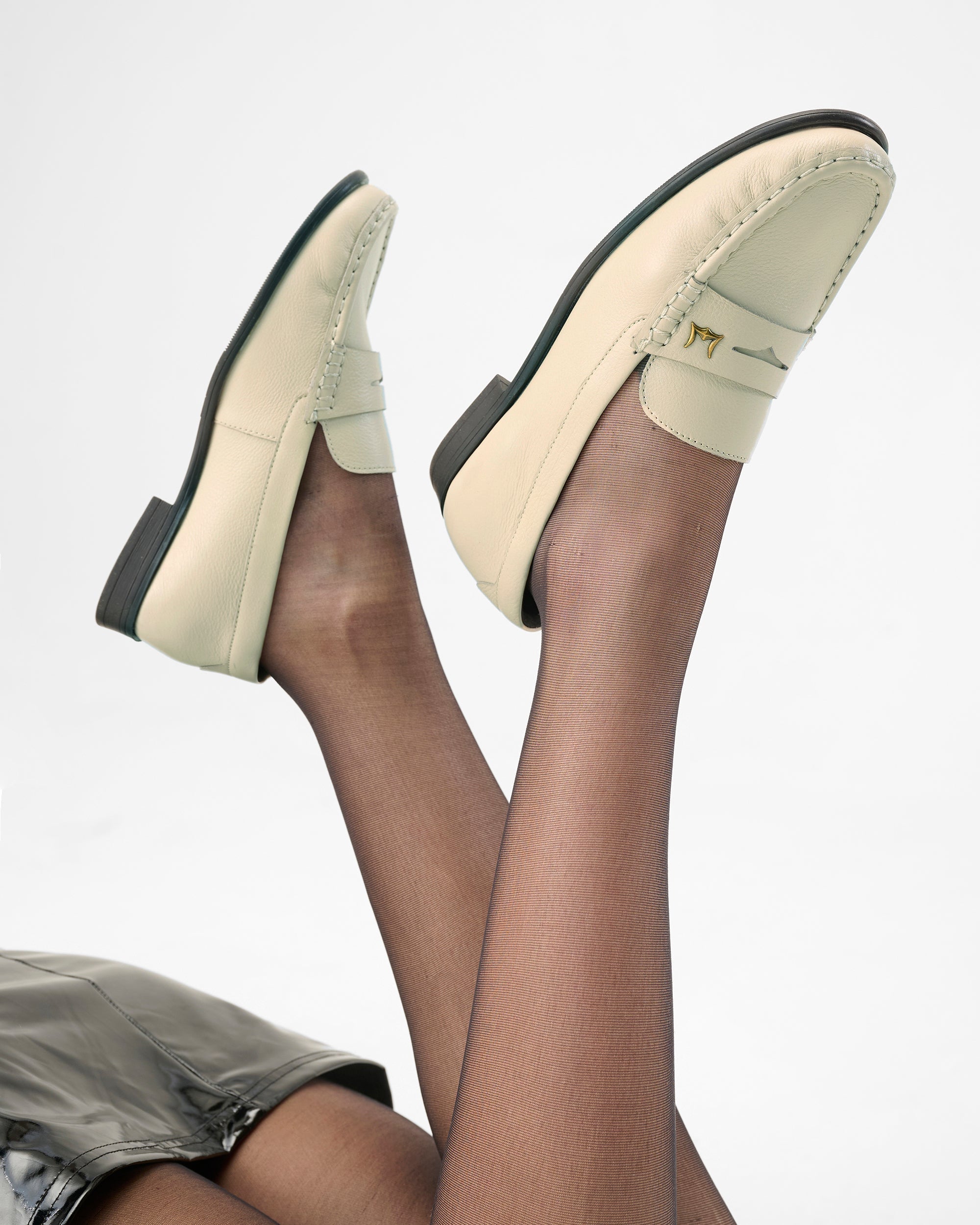 Loyal West LEATHER LOAFERS - WHITE