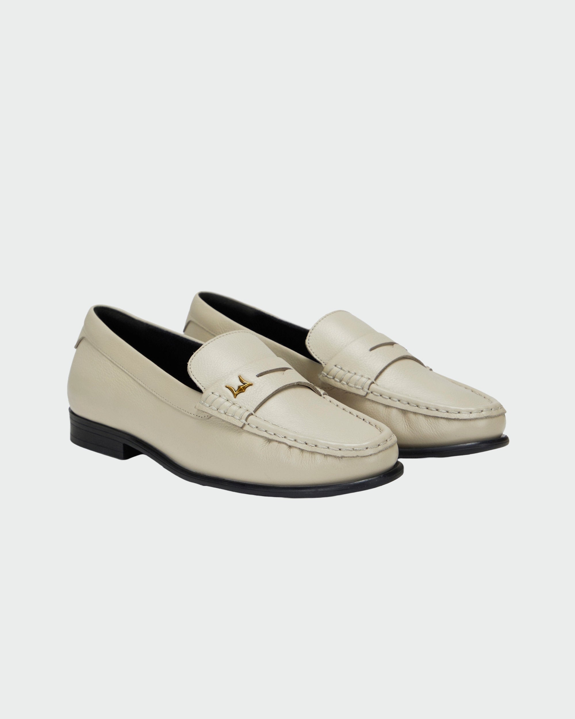 Loyal West LEATHER LOAFERS - WHITE
