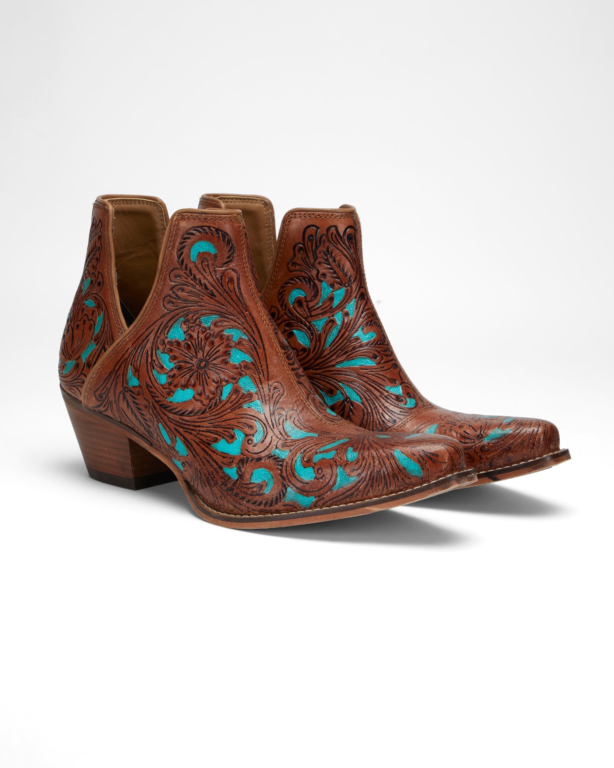 LOYAL WEST X MYRA Handtooled Booties