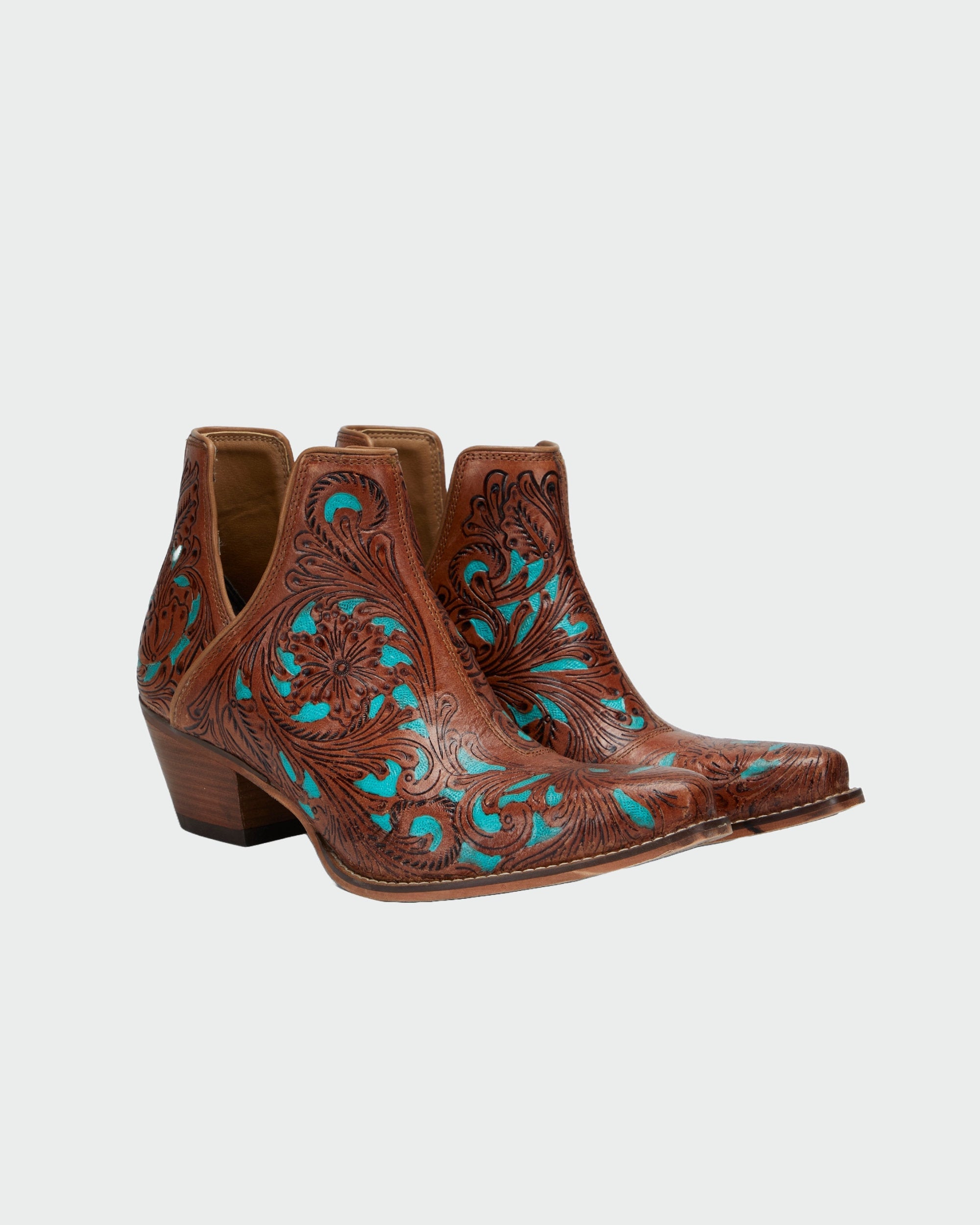 LOYAL WEST X MYRA Handtooled Booties