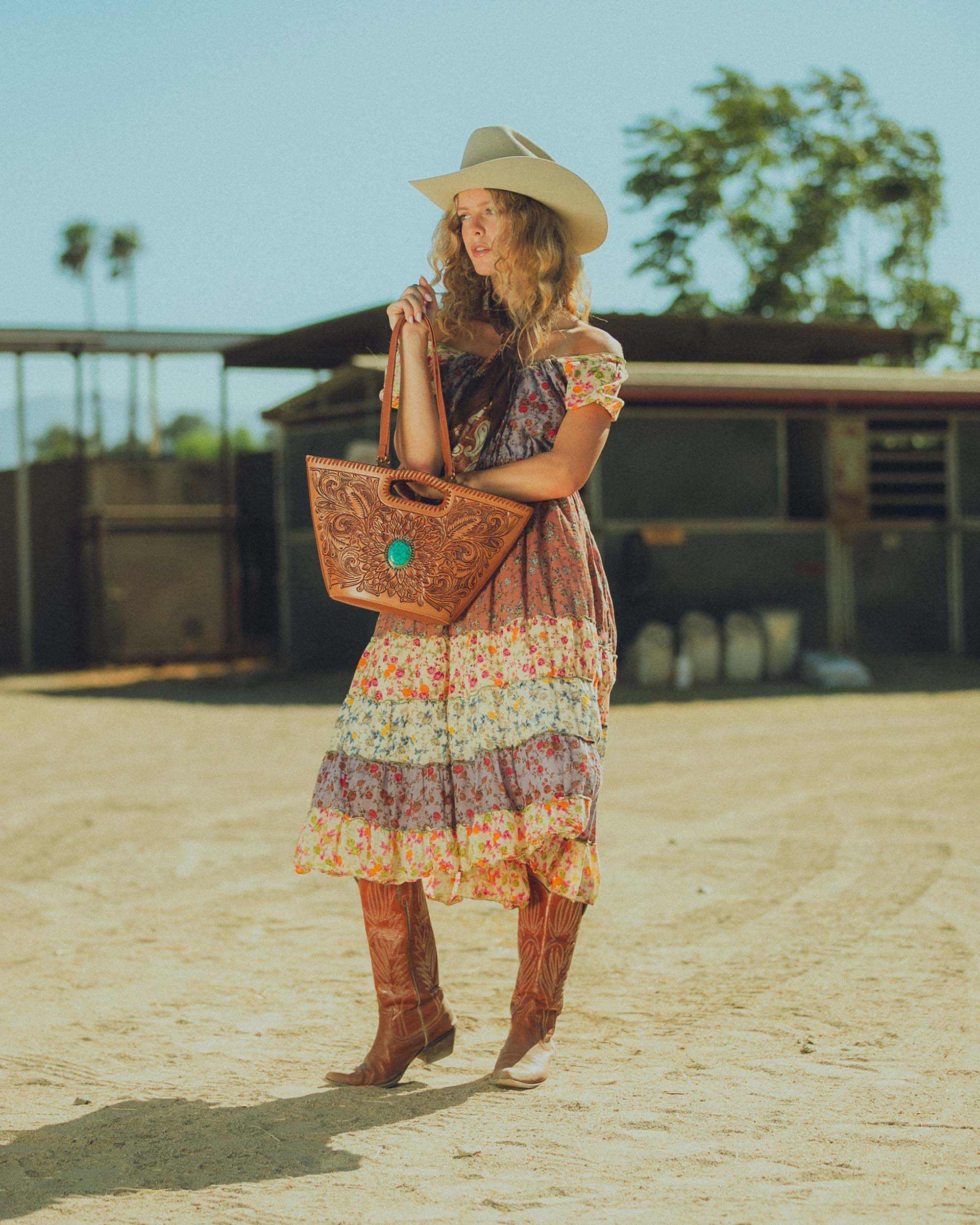 Loyal West Desert Marigold Bucket Bag - Myra USA