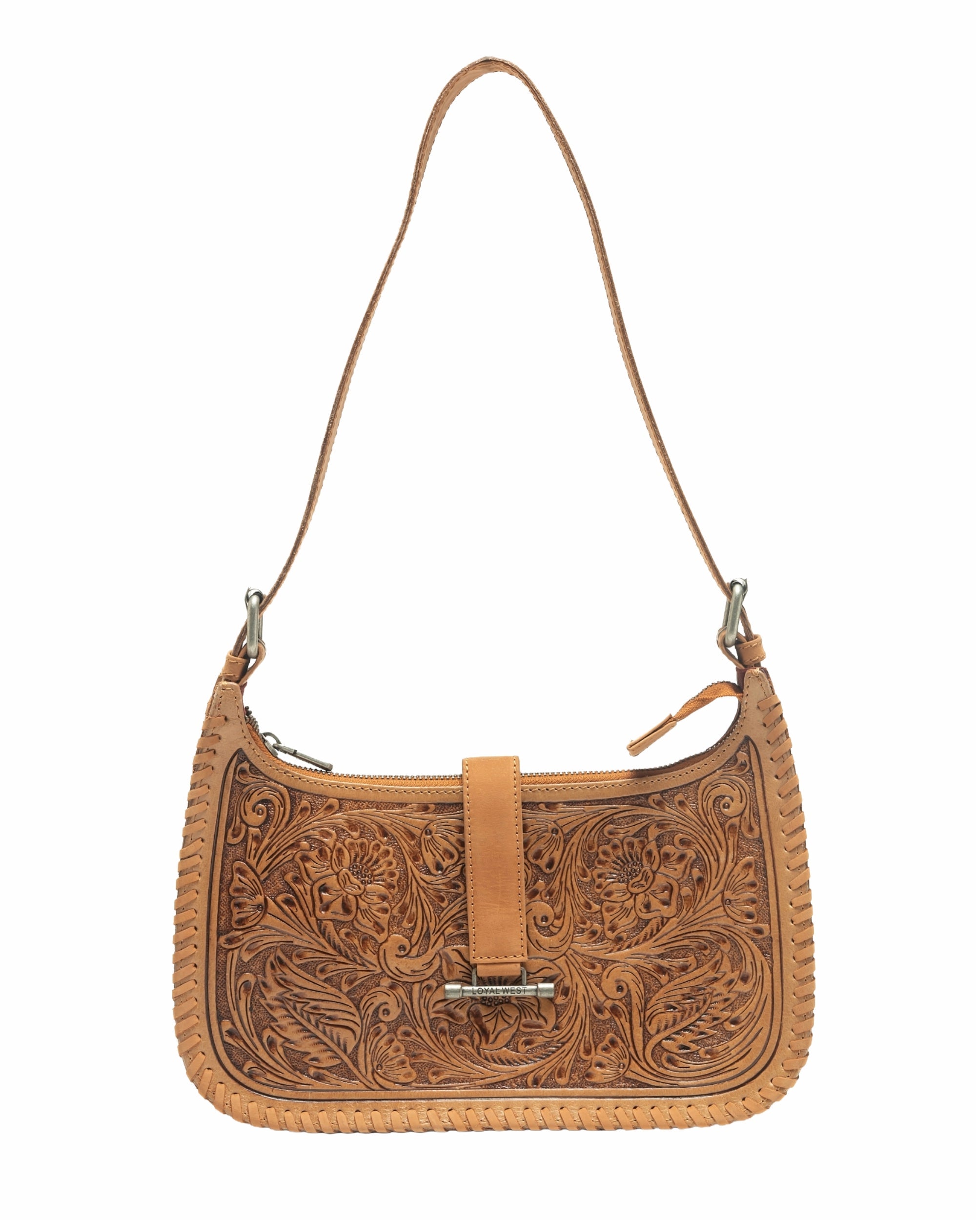 Loyal West Dannia Large Purse - Saddle Brown - Myra USA